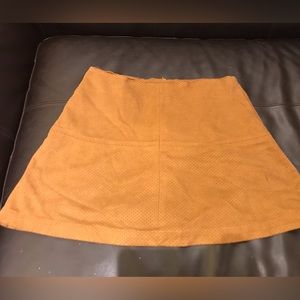 Suede Jolt Mini Skirt